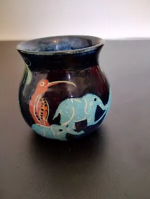 Buy Handmade Studio Pottery Blue Elephant Mug Signed On Base • 12£