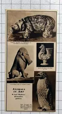 Buy 1938 Carl Walters’ Creative And Decorative Animal Pottery • 5£