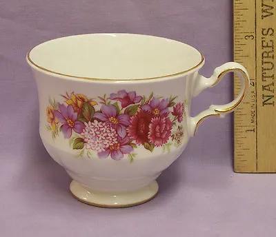 Buy Vintage Queen Anne Bone China Cup White With Floral Design Made In England 8629 • 8.48£
