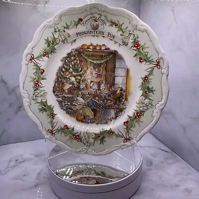 Buy Royal Doulton Brambly Hedge Midwinter Series Plate Midwinters Eve 1983 • 22.99£