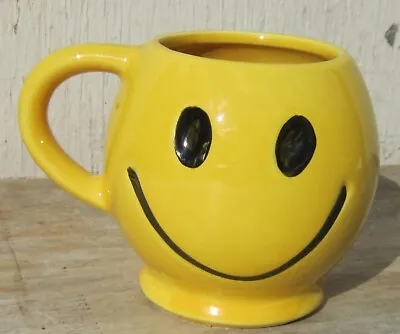 Buy Vintage 1970s McCoy SMILEY FACE Coffee Mug HAVE A HAPPY DAY Smile • 14.16£