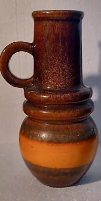 Buy West Germany 428-26 Scheurich Vintage Vase Jug Fat Lava Orange Brown Stoneware • 19.99£