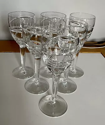 Buy Stuart Crystal By Jasper Conran Ser Of 6 Large Wine Glasses. Aura Pattern.300 Ml • 199£