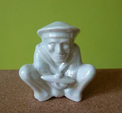 Buy Rare Crested China WW1 Sailor Holding Submarine Lucky White Heather Portsmouth • 80£