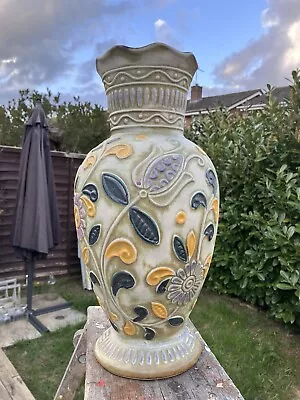 Buy West German Pottery Bay Keramik Multicoloured Flowers Big Vase 62-40 1950-60s’ • 30£