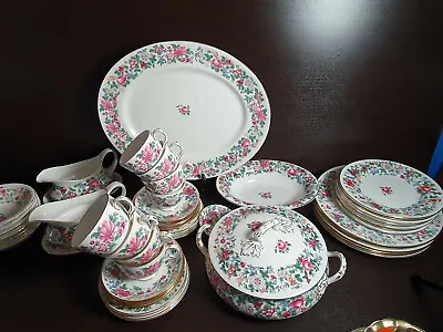 Buy Staffordshire Thousand Flowers Dinner Plates Coffee Set Tureen Bone China Floral • 19.99£