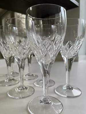 Buy Set Of 7 Crystal Wine Glasses Immaculate Condition • 15£