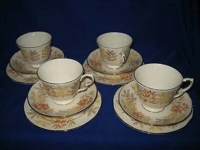 Buy 4 Trios Tea Set Made By Royal Vale, England  Pattern 8678 • 15£
