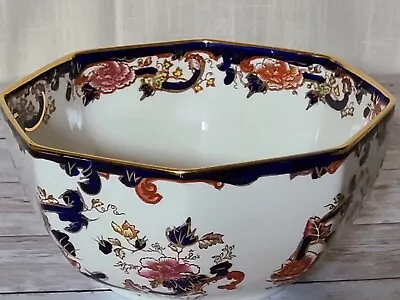 Buy Masons Ironstone Vintage Blue Mandalay Octagonal Bowl In Exceptional Condition • 29.99£
