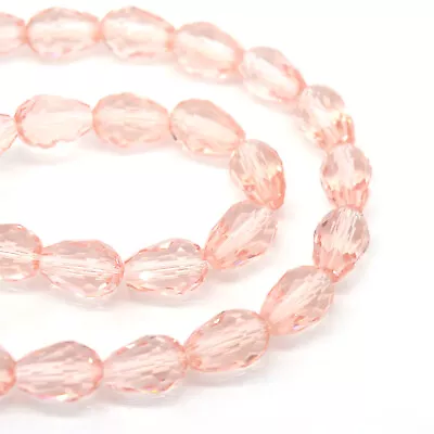 Buy Faceted Teardrop Crystal Glass Beads Pick Colour - 4x6 5x7 8x11 10x15 12x18mm • 2.65£
