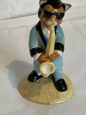 Buy Beswick One Cool Cat Figurine CC3 England Saxophone Player Cats Chorus Collectio • 10£