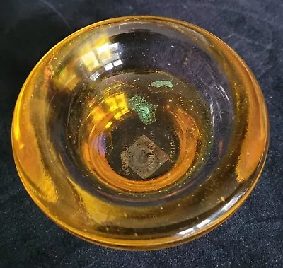 Buy Caithness Sarah Peterson Mini Amber Glass Rainbow Bowl 10 Cm • 12£