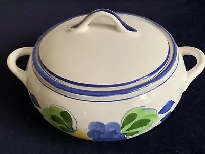 Buy MARKS & SPENCER LIDDED SERVING DISH. Hand Painted Grapes & Pears Pattern. • 8.50£