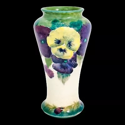 Buy Antique Arts & Crafts William Moorcroft Macintyre “Pansy On White” Baluster Vase • 900£