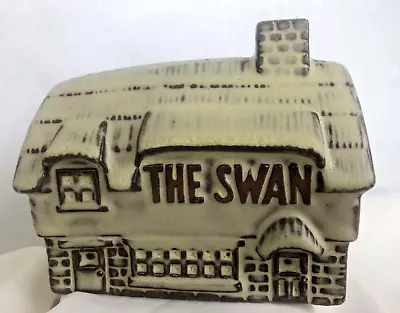 Buy Tremar Pub Money Box Cornwall Stoneware ‘The Swan’ Tudor Country Inn + Stopper • 4.50£