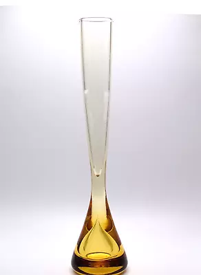Buy Whitefriars Glass Rare FLC Gold Tear Drop Bud Vase No. 9566 • 55£