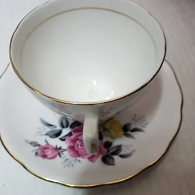 Buy Royal Vale Made In England By Ridgway Potteries  Bone China Tea Cup And Saucer • 17.25£