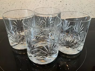 Buy Edinburgh Crystal Skye Dimple Old Fashioned Whisky Whiskey Glasses Tumblers X 4 • 19.99£