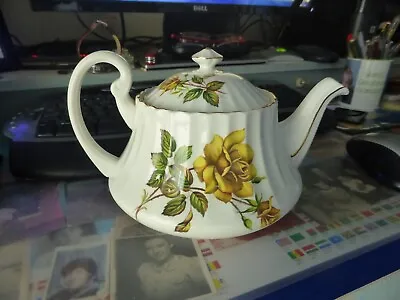 Buy Paragon Bone China Yellow Rose Teapot Made In England. Pattern Is Sunset • 12£