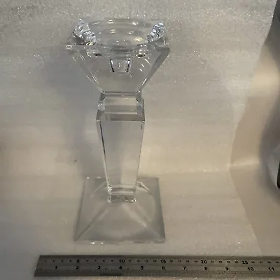 Buy Very Heavy Glass Taper Candle Stick/Holder Clear Glass  1.9 Kg Approx 25 Cm Tall • 15.99£