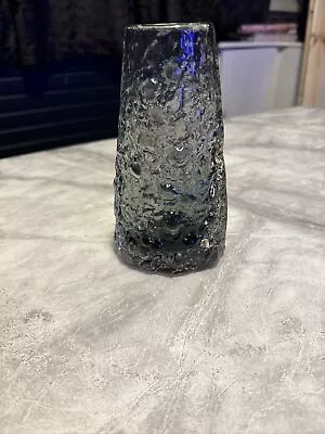 Buy Whitefriars Glass Volcano Vase Pewter • 110£
