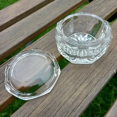 Buy Vintage Glass Trinket/Pin Bowl With Lid • 8.99£