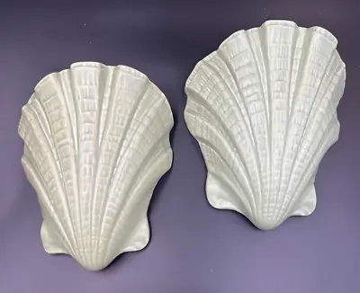 Buy Vintage Pair Art Deco Bretby Wall Pockets Vases 1920s Form Of Seashells • 75£