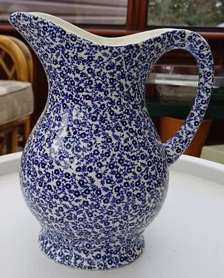 Buy Large Felicity Burleigh Staffordshire Blue Jug/vase, 22 Cms Tall. • 45£