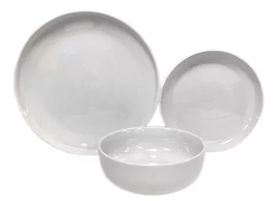 Buy 12 Piece Porcelain Dinner Set Porcelain Crockery Dinnerware Plates Bowls For 4 • 42.99£