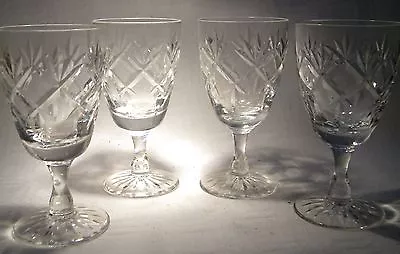 Buy Webb Corbett / Royal Doulton  Prince Charles Sherry Glass    X 4 • 24.99£
