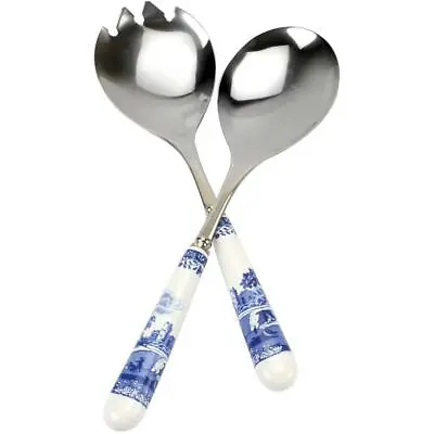 Buy Spode Italian Blue Dining Table Cutlery Salad Server With Decorative Gift Box • 23.99£