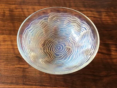 Buy R. Lalique Signed Very Rare  Dauphins  Bowl 1932 _ Stylised Dolphins & Waves Vgc • 895£