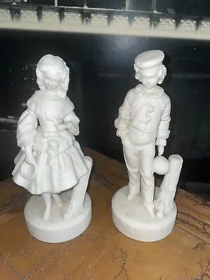 Buy Parian Ware Figurines Pair • 39£