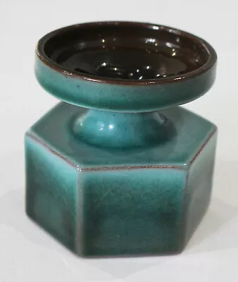 Buy Vintage Turquoise Green Glaze Guernsey Studio Pottery Candle Holder • 11.95£