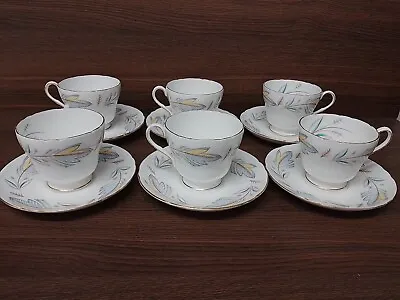 Buy Stunning Shelley Bone China Cups And Saucers X6 • 20£