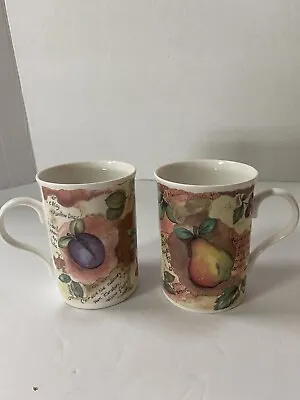 Buy 2-Crown Trent China Limited Fruit Coffee Cups Fine Bone China Made In England • 17.25£