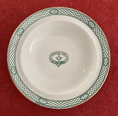 Buy Vintage Losol Ware Cameo Bowl W Greensborough Lodge No 374 English Porcelain • 27.56£