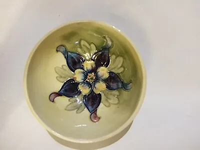 Buy Moorcroft Vintage Footed Bowl 10.5cm/4.25” Paper Label [Queen Mary] • 34£
