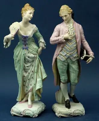 Buy Old Paris Big Couple Porcelain Statuine Hannong 1700 18th Similar Sevres Meissen • 1,126.75£