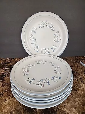 Buy Set Of 6 Hearthside Stoneware Chantilly Fleur De Lune Dinner Plates 10.5  • 57.62£