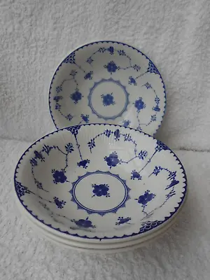 Buy Masons Denmark Blue Ironstone - 4 Cereal Or Dessert Bowls 6.5 /16.5cm. • 17£
