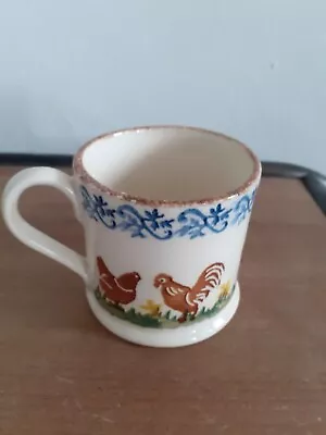 Buy 4oz Chids Mug By Brixton Pottery ( Chicken  Pattern  ) • 8£