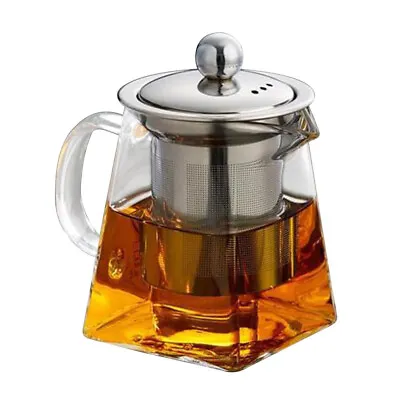 Buy Teapot Strainer Coffee Jug Water Tumbler Tea Pots Loose Tea Glass Teapot Infuser • 20.29£