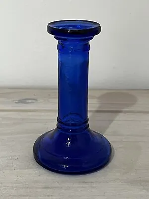 Buy Cobalt Blue Vase Pillar Glass Décor Home • 10£