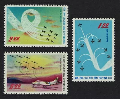 Buy Taiwan Chinese Air Force Commemoration Aviation 3v 1960 MNH SG#344-346 • 8.90£