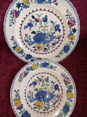 Buy Masons 1 Regency Rimmed  Dish X 9 /23cm And 1 Large Plate 27cm -Both Excellent  • 23£