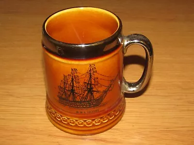 Buy Vintage Lord Nelson Pottery HMS Victory Ship Tankard 10cm Tall,Good Condition • 10£