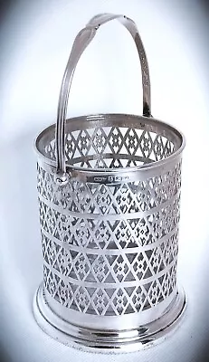 Buy Antique Silver Encased Cut Glass Preserve / Honey Jar Birmingham 1920 • 70£