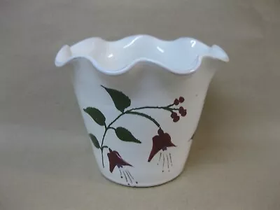 Buy Vintage Brannam Pottery Royal Barum Ware Planter Plant Pot Fuchsia Pattern • 15.99£