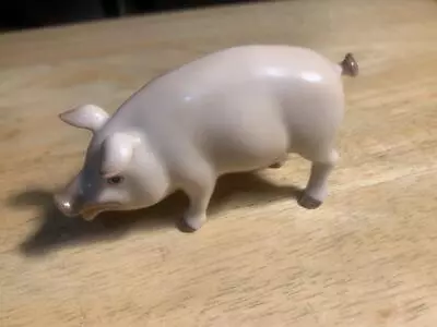 Buy Adorable Vintage Herend Hungary Porcelain Hand Painted Pig Figurine 2 T • 72.08£